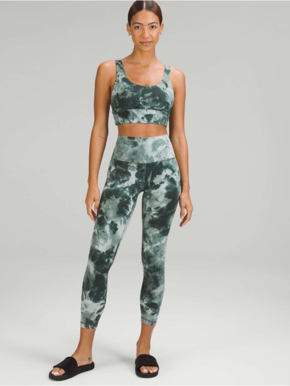 NWOT Lululemon Align High Rise Pant 25” Diamond Dye Starlight Smoked Spruce